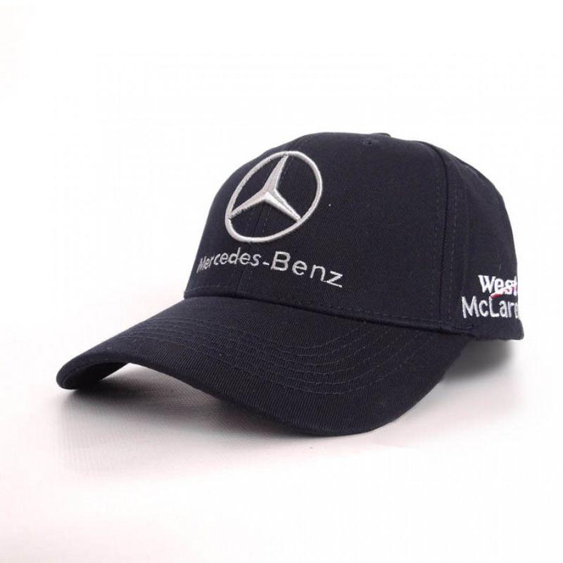 Бейсболка Sport Line чорного кольору з лого Mercedes-Benz