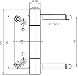 Петля дверна Simonswerk BAKA 2030 2D FD врізна, фото 2
