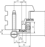 Петля дверна Simonswerk BAKA 2030 2D FD врізна, фото 4