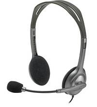 Навушники гарнітура накладні Logitech H111 Stereo Grey