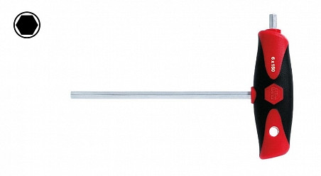 Штіфтовий ключ 6 (шестигранник) (з рукояткою) Wiha