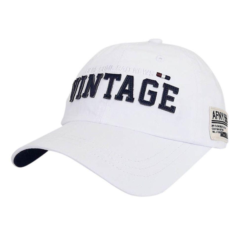 Унісекс бейсболка Sport Line біла з логотипом Vintage