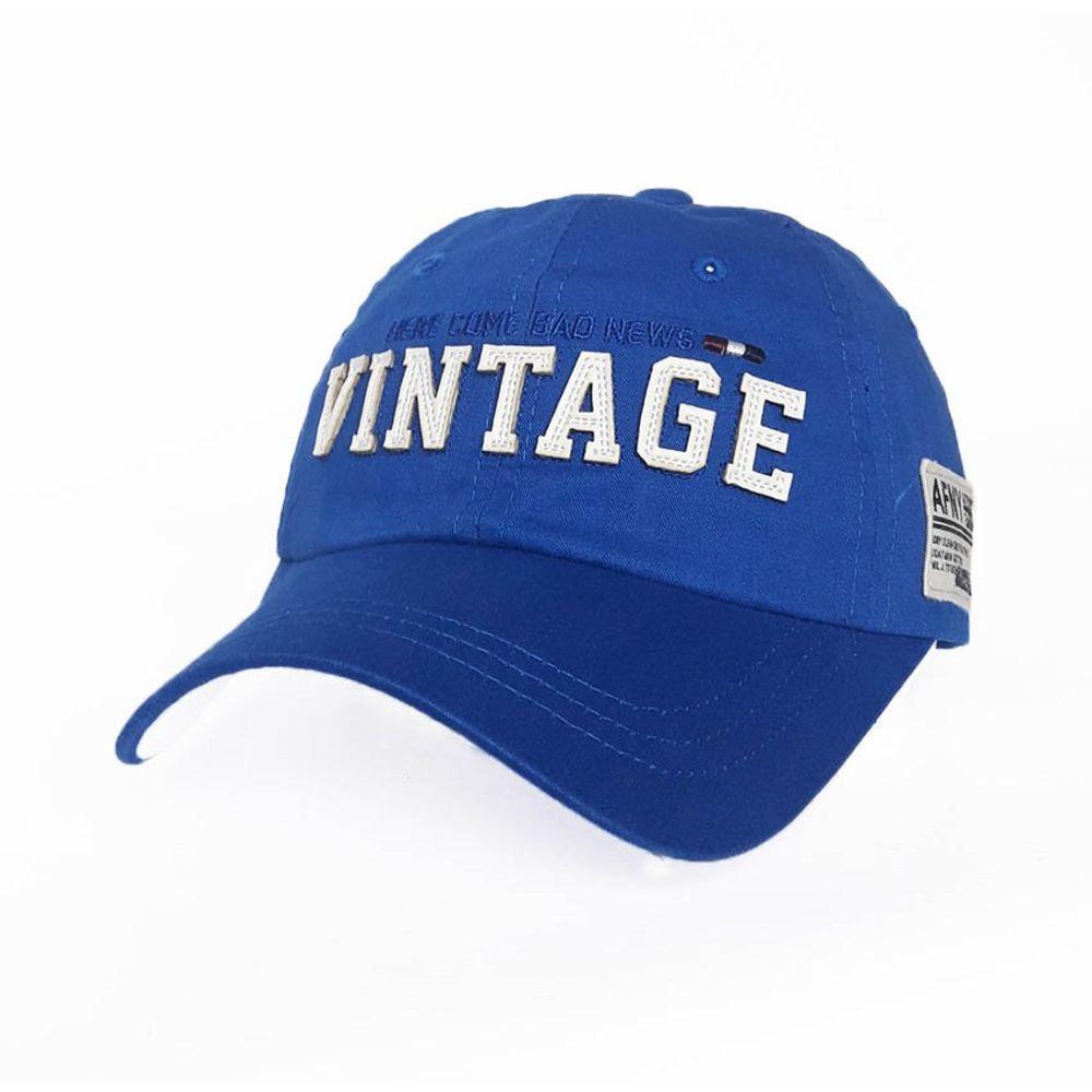 Бейсболка чоловіча Sport Line синя з білим лого Vintage