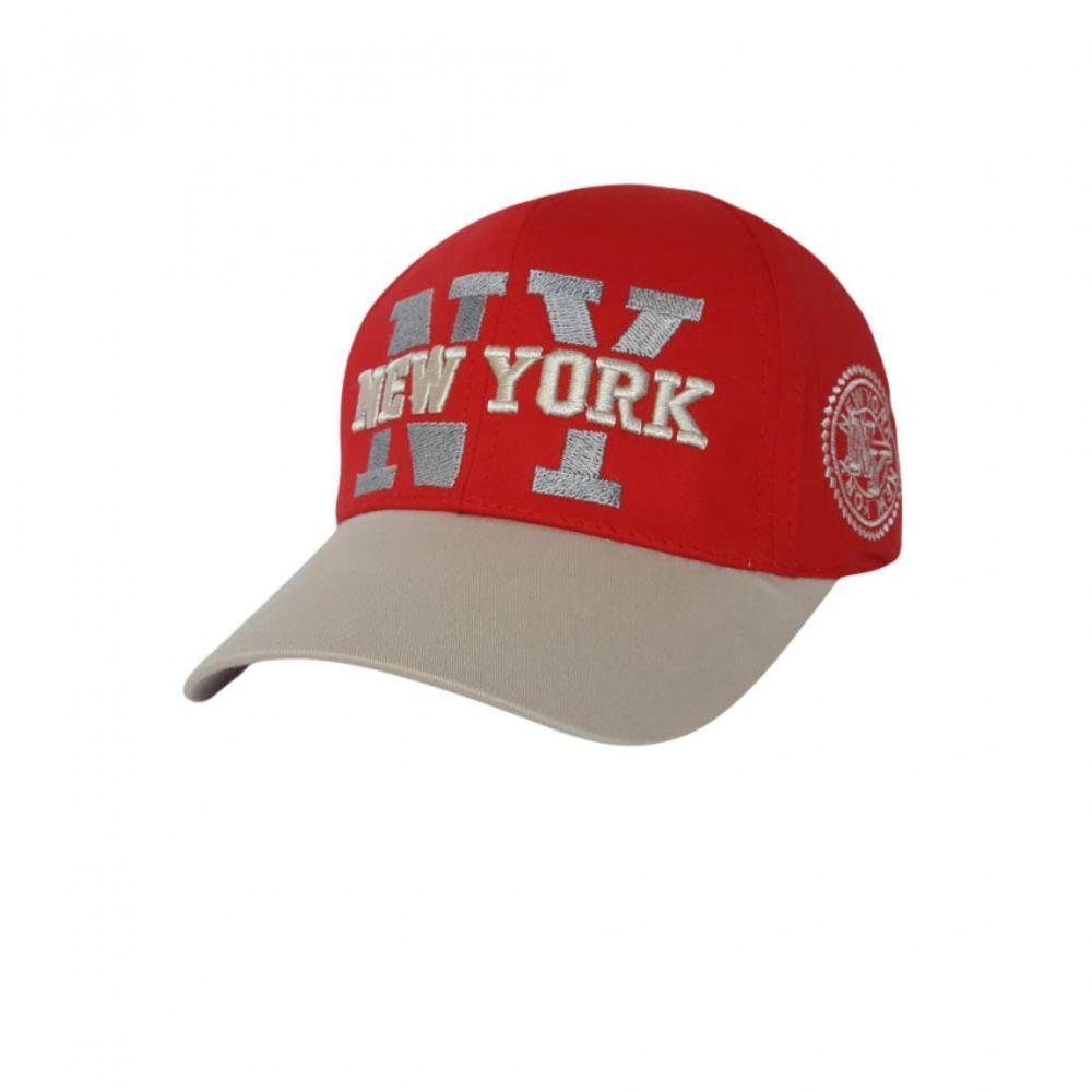 Дитяча бейсболка Sport Line червона із логотипом New York