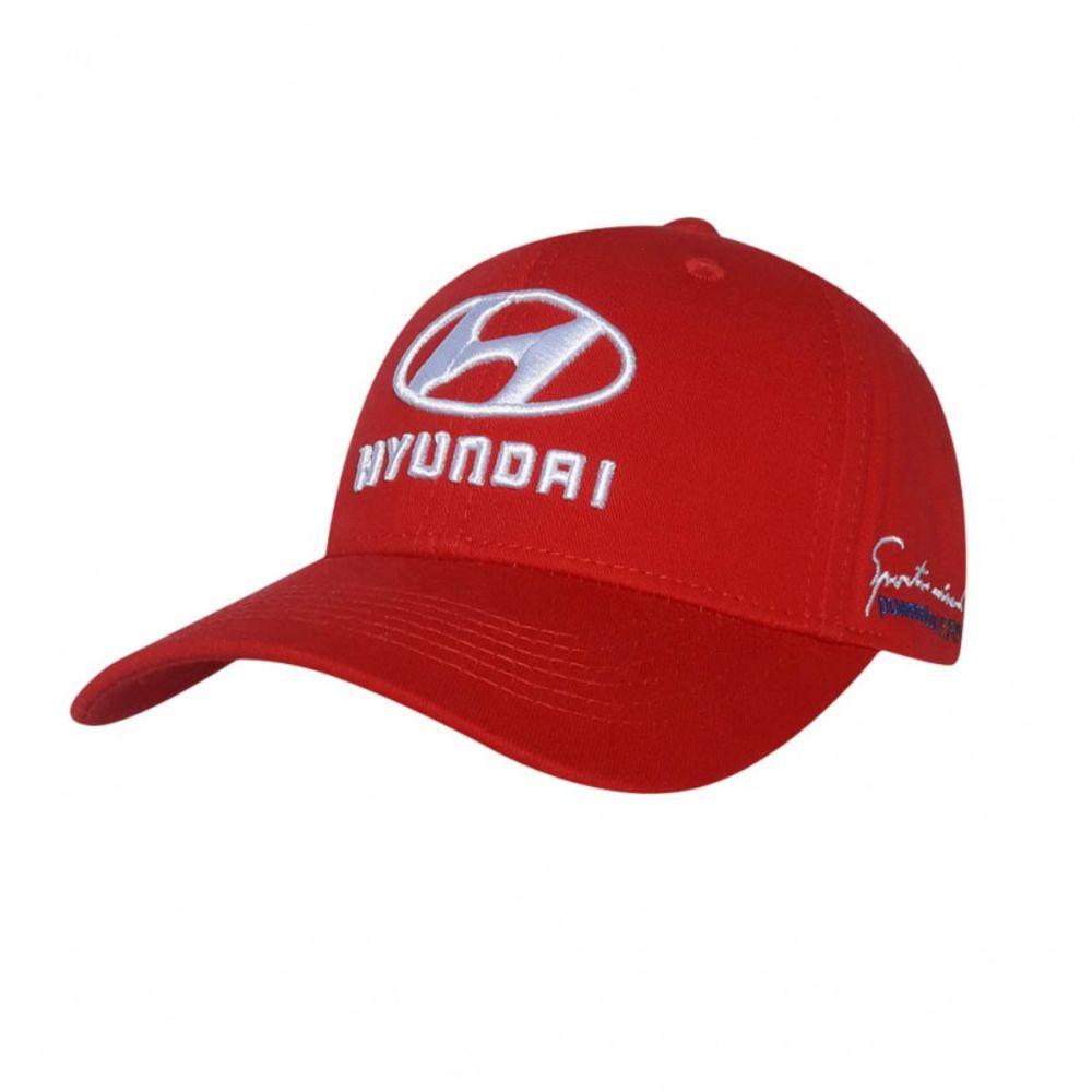 Кепка чоловіча Sport Line червоного кольору з лого Hyundai