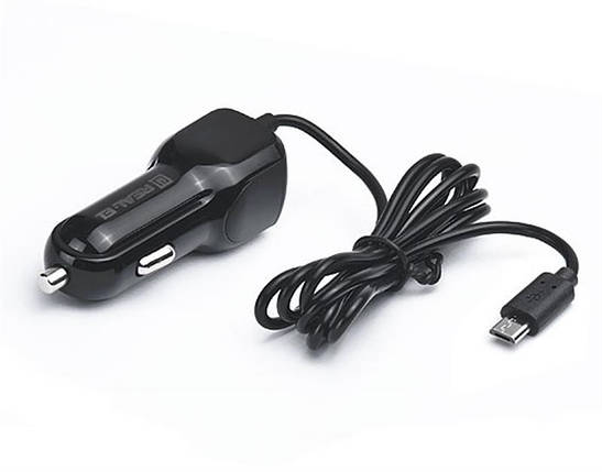 Автомобільний зарядний пристрій REAL-EL CA-15 2USB 2.1A Black + cable USB-MicroUSB, фото 2