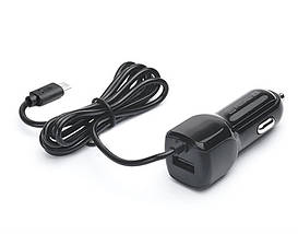 Автомобільний зарядний пристрій REAL-EL CA-15 2USB 2.1A Black + cable USB-MicroUSB, фото 4