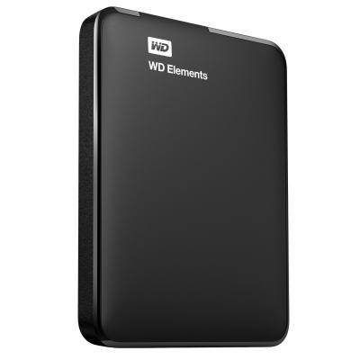 Зовнішній жорсткий диск HDD 2.5" USB 1Tb WD Elements Black (WDBUZG0010BBK-WESN), фото 3