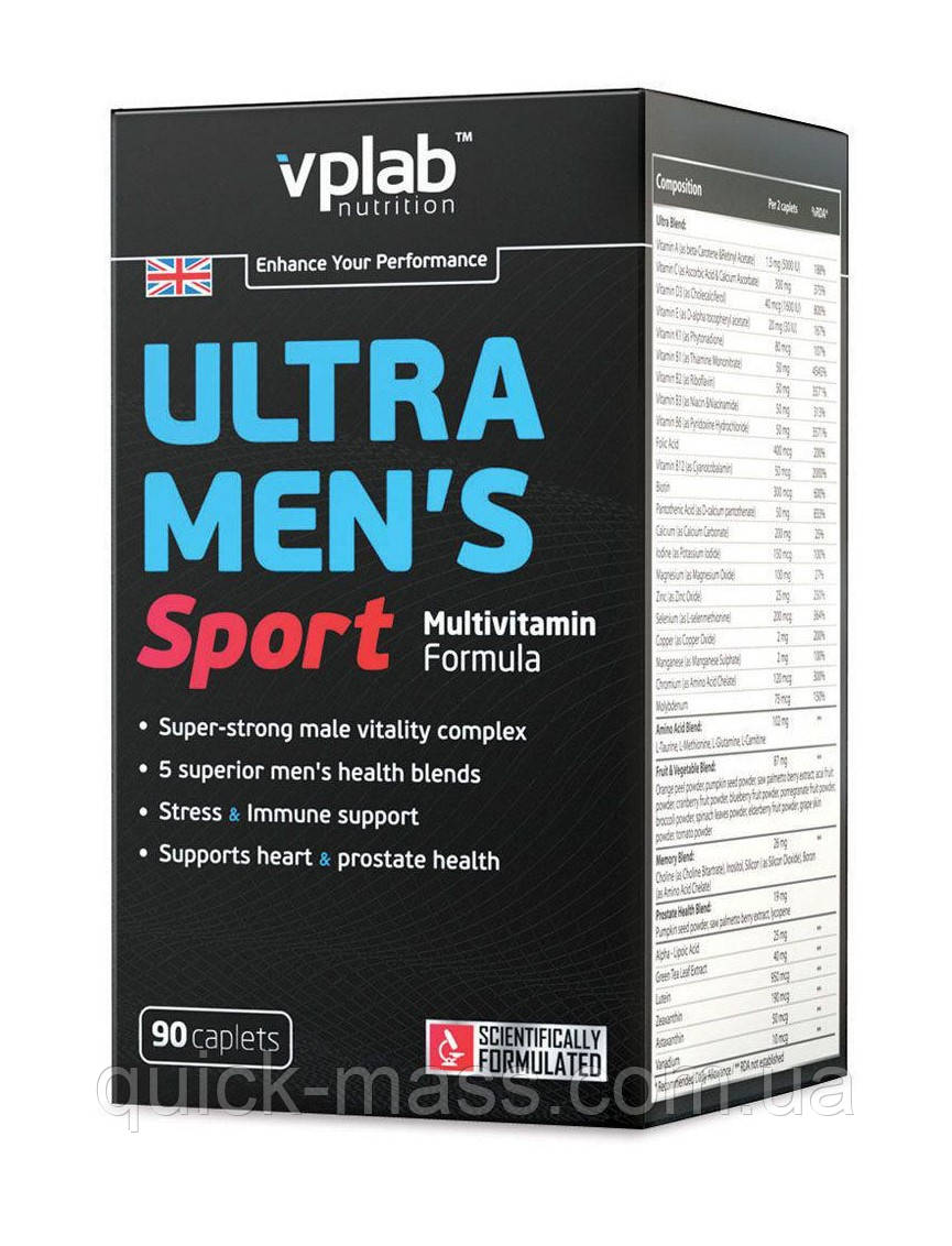Вітаміни для чоловіків VPLab Ultra men's Sport 90caps