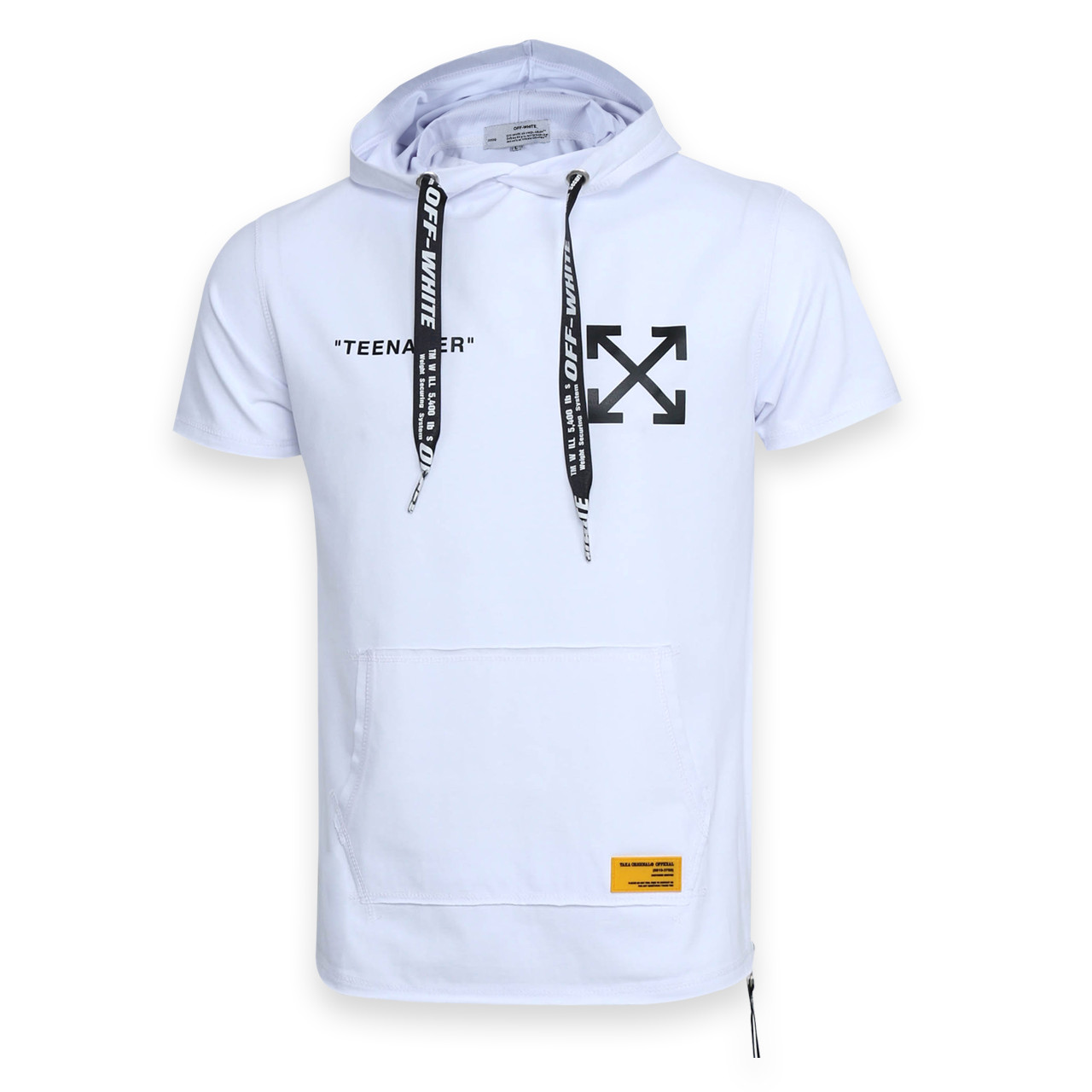 Футболка білий OFF-WHITE teenager з капюш Ф-302 WHT XL (Р) 20-851-020-004, фото 1