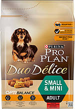 Purina Pro Plan Dog Duo Delice 2,5 кг з яловичиною сухий корм для дорослих собак дрібних порід