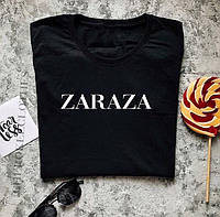 Крутая черная футболка "ZARAZA"