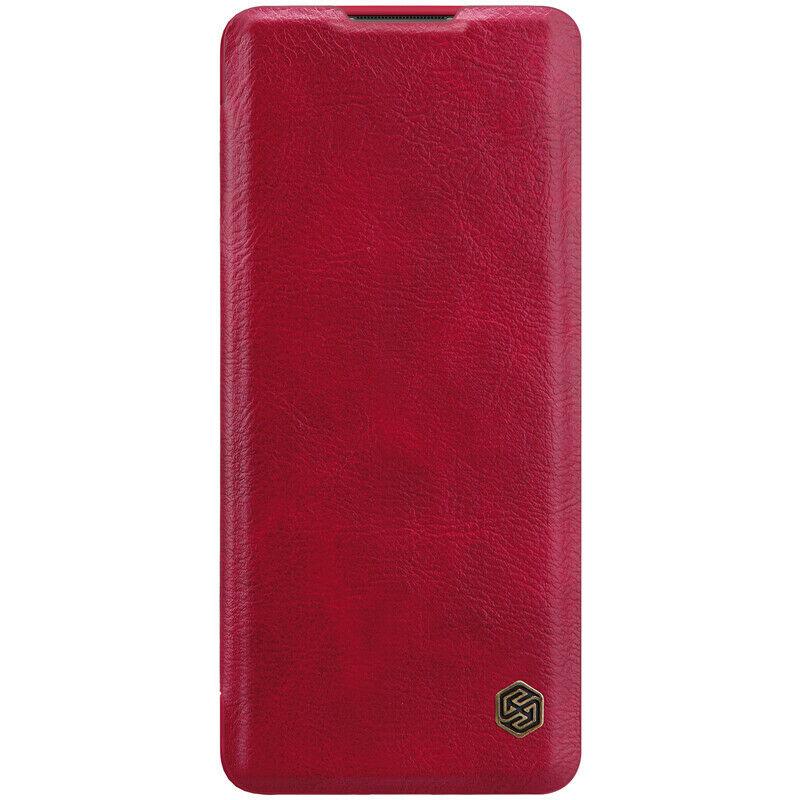 Nillkin Oneplus 8 Pro Qin Red leather case Шкіряний Чохол Книжка