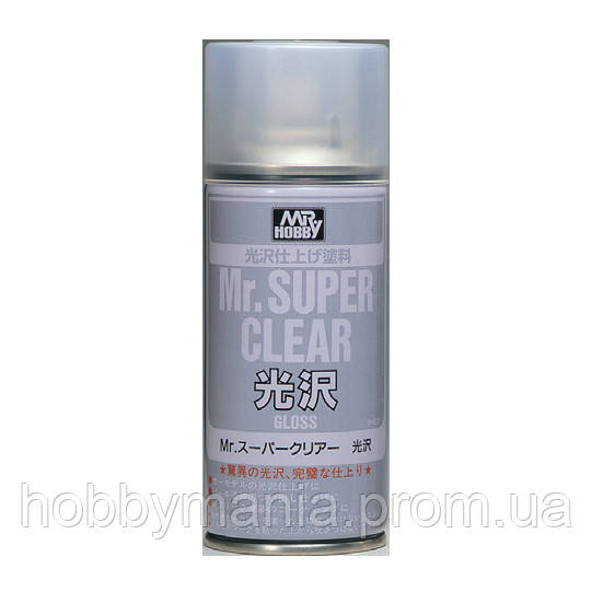 Mr Super Clear Semi-Gloss Spray лак-спрей сатиновий Супер Клір B-516