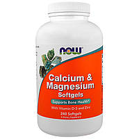 Now Foods, кальций+ магний+ D3+цинк (240 капс), Calcium Magnesium Zinc