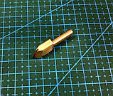 Насадка латунна на паяльник для обробки урізу шкіри шліфголовка 1 мм, фото 2