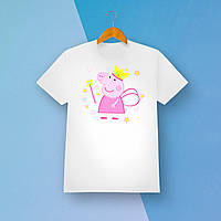Детская футболка с принтом Свинка Пеппа "Пеппа Фея" Push IT 1-2 года, Белый