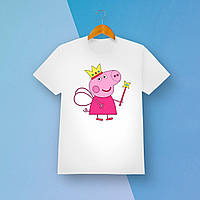 Дитяча футболка з принтом Свинка Пеппа "Пеппа-фея" Push IT 1-2 роки, Білий