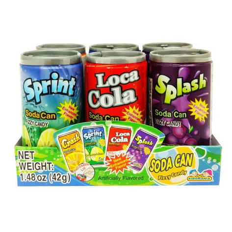 Soda Can Fizzy Candy. 42 г, фото 1