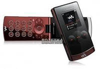 Мобильный телефон Раскладушка Sony Ericsson W980 черный, сони эриксон с плеером красный