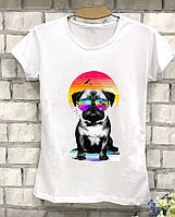 Футболка жіноча з прикольною собакою
