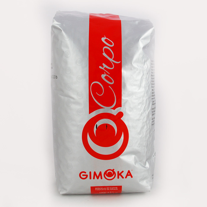 Італійська кава в зернах Gimoka Corpo (Джимока Корпо), темно-середнього обсмаження, оригінал, 1кг