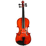 Скрипка Rafaga AC+ кофр смичок, каніфоль, місток, струни (учнівський набір) 1/8, фото 3