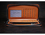 Чоловічий шкіряний гаманець на змійці (120), фото 3
