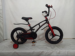 Велосипед двоколісний полегшений Crosser Magnesium MAGN BIKE сталева вилка 18 дюймів чорно-червоний