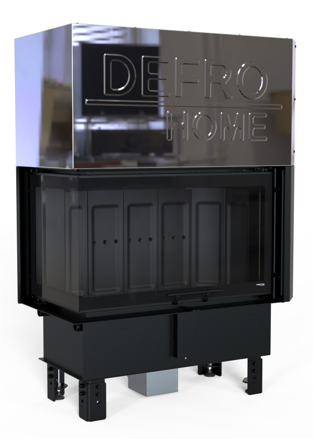 Камінна топка DEFRO HOME INTRA ME BL G Гільйотина (Чорний шамот), фото 1