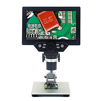 Цифровий мікроскоп 12Мп, 7" LCD екран і підсвічування GAOSUO G1200HD c збільшенням до 1200X, запис на microSD