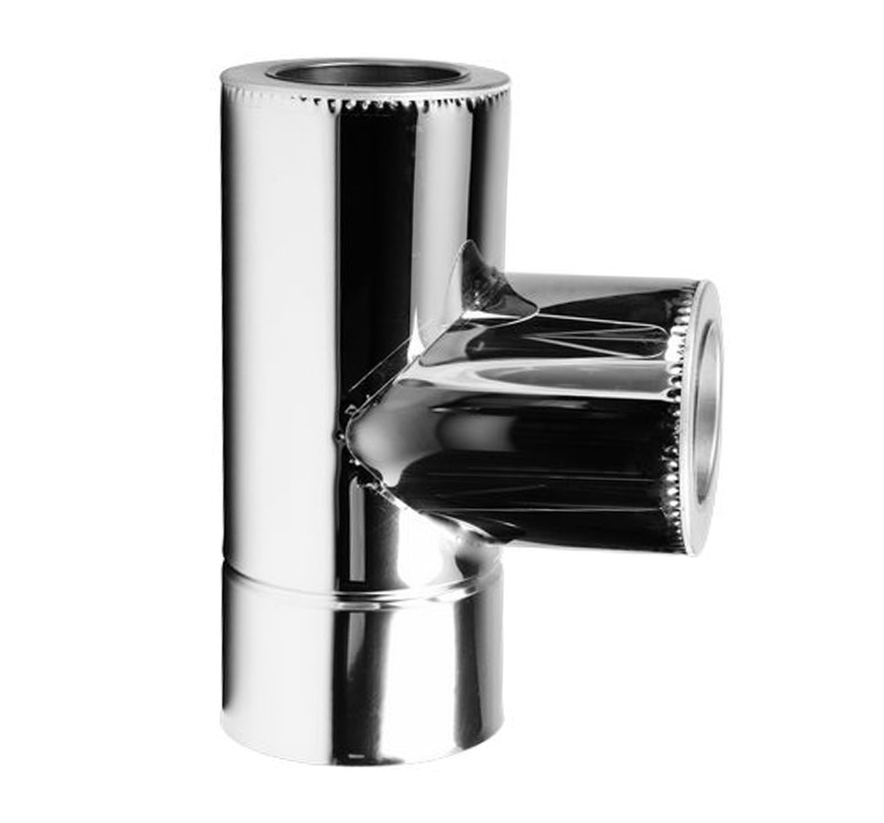 Трійник 87° з неіржавкої сталі з термоізоляцією неірж/неірж, фото 1