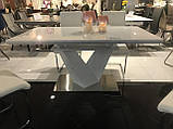 Розсувний стіл Ніколь 160/220 білий від Prestol, фото 6