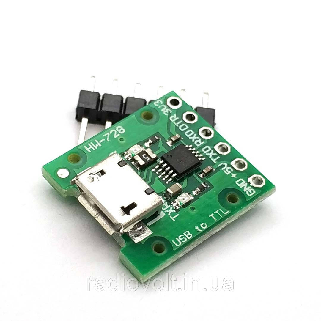 USB - TTL конвертер CH340E 3.3/5В USB (UART RS232 TTL)