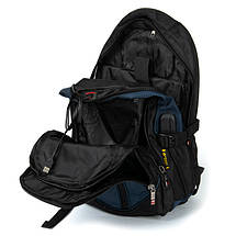 Рюкзак Міський нейлон Power In Eavas 924 black-blue, фото 5