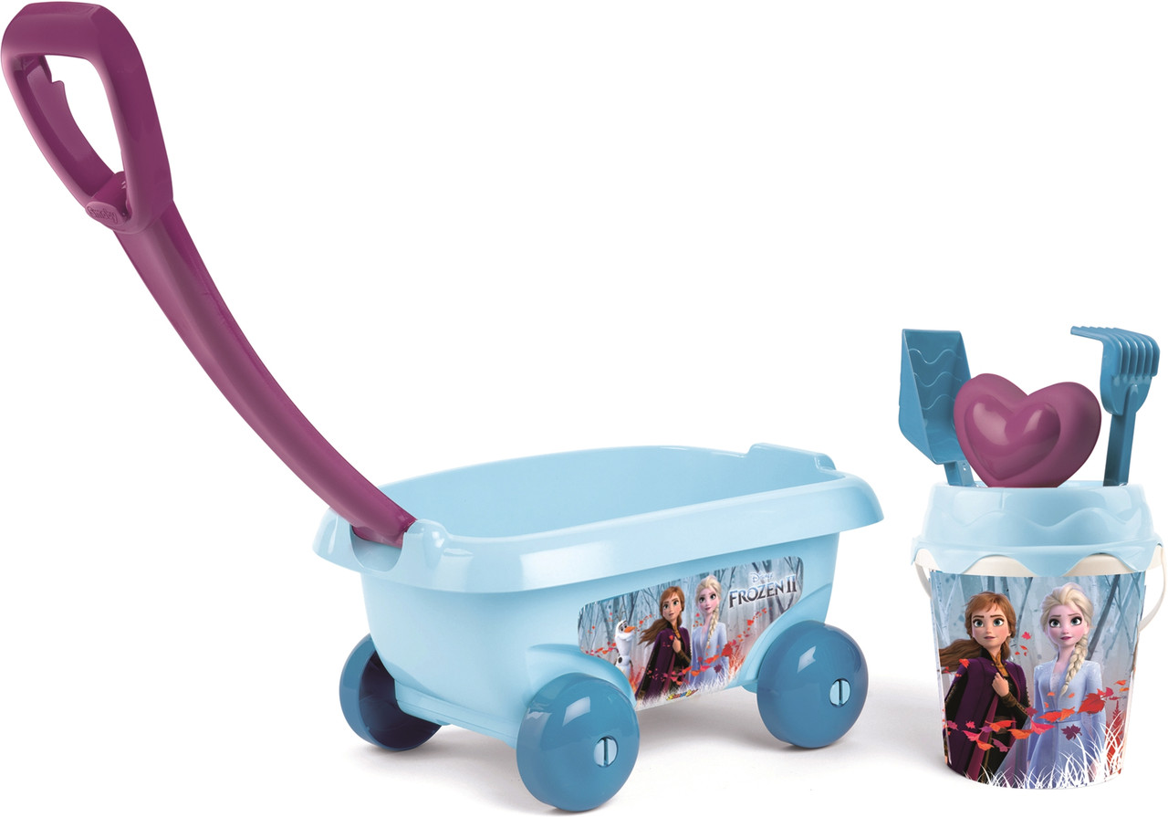 Візок з набором для гри з піском Smoby Toys Крижане серце 2, 5 акс, від 18 місяців (867012)