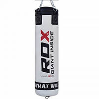 Боксерский мешок RDX Leather White 1.2м, 40-50 кг