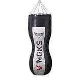 🔥 Боксерський мішок силует V'Noks Gel 110 см 50-60 кг чорно-білий + ланцюга у подарунок!🎁, фото 4