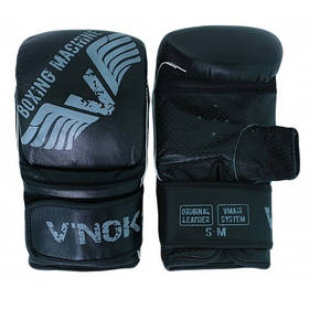 Снарядні рукавички шкіра V'Noks Boxing Machine S/M чорний
