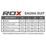 Костюм для схуднення з капюшоном RDX Black XL, фото 5