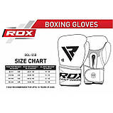 Боксерські рукавички RDX Pro Gel S5 12 oz унцій шкіра чорний, фото 3