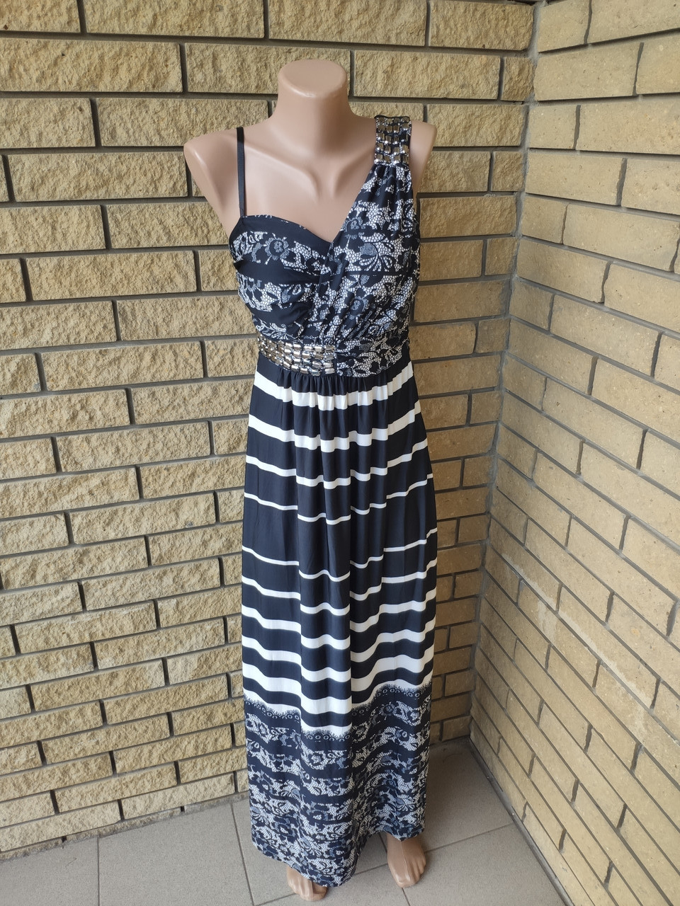 Сарафан довгий, у підлогу ONE SHE є великі розміри, тканина олія