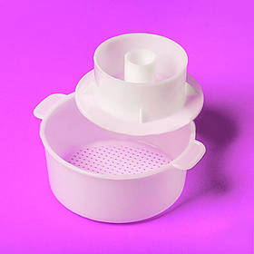 Форма для сиру із пресом до 1,3 кг. пластикова Консенсус 2696