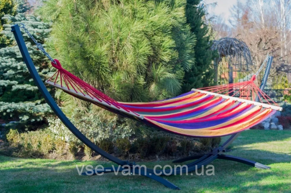Гамак зі стійкою й перекладиною 100 см Польща, фото 1
