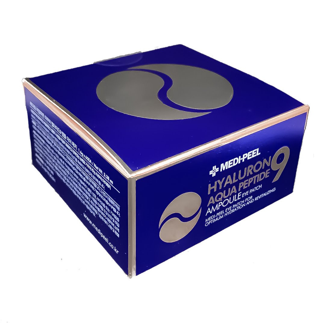 Патчі зволожуючі з пептидами та гіалуроновою кислотою MEDI-PEEL Hyaluron Aqua Peptide 9 Ampoule Eye patch