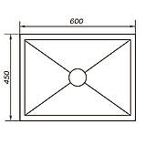 Мийка кухонна ZERIX ZUS6045 (1) -HM (ZM0570), фото 6