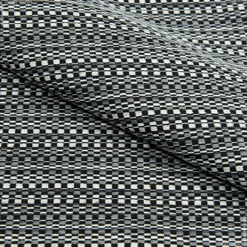 Тканина для оббивки м'яких меблів шеніл Берна сірого кольору