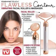 Електричний ролик-масажер для обличчя Flawless Contour з 2 насадками