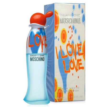 Moschino Cheap & Chic I Love Love Туалетна вода 100 ml (Москіно Мошино Чіп Енд Шип Ай Лав) Жіночий Парфум, фото 2