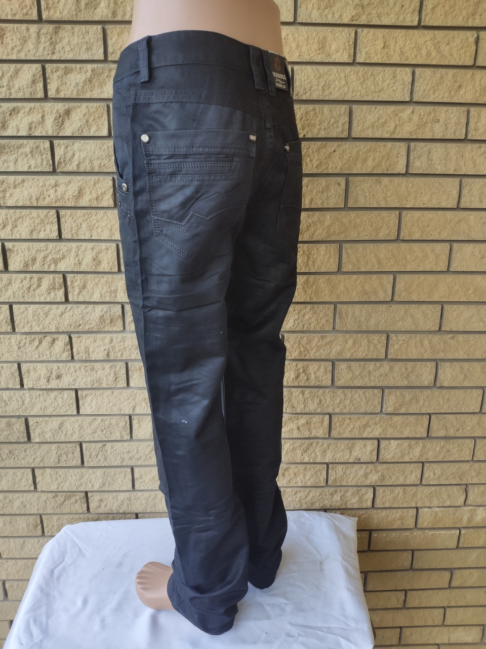 Брюки, джинсы мужские коттоновые на высокий рост, есть большие размеры VIGOOCC, Турция - фото 7 - id-p1192387995